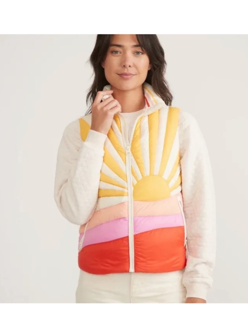 Marine Layer - Archive Nevado Puffer Vest in Bright Sun